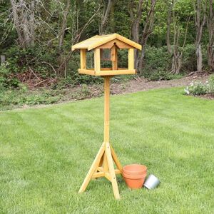 Kingfisher Deluxe Wooden Garden Bird Feeding Table - Bird Feeder Table Kingfisher Deluxe Wooden Garden Bird Feeding Table - Bird Feeder Table