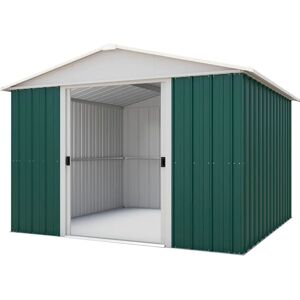 Yardmaster 10x10ft Green Metal Shed - Garden Storage Yardmaster 10x10ft Green Metal Shed - Garden Storage