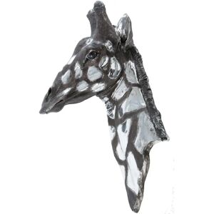 Libra Interiors - Giraffe Head Plaque - Silver - Wall Plaque Libra Interiors - Giraffe Head Plaque - Silver - Wall Plaque