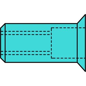 Tuerca ciega A2 Acero Inoxidable Gesipa - 6x9x18,5mm - A Prueba de Agua y Gas Tuerca ciega A2 Acero Inoxidable Gesipa - 6x9x18,5mm - A Prueba de Agua y Gas