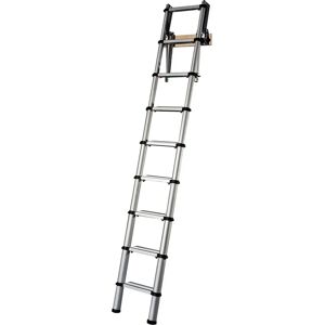 YOUNGMAN 301000 Telescopic Loft Ladder - Aluminium, Silver, 2.6m YOUNGMAN 301000 Telescopic Loft Ladder - Aluminium, Silver, 2.6m