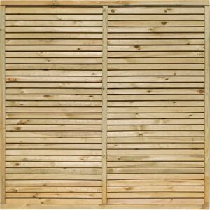 Oakworld Alfresco 6x4 Cheshire Contemporary Screen - Natural Timber Oakworld Alfresco 6x4 Cheshire Contemporary Screen - Natural Timber