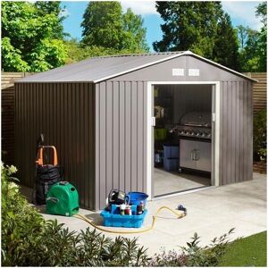 Rowlinson Trentvale Apex Metal Shed 10x8 - Garden shed Rowlinson Trentvale Apex Metal Shed 10x8 - Garden shed
