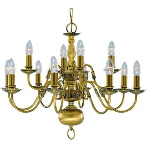 Searchlight Flemish 12 Light Ceiling Fitting - Antique Brass Searchlight Flemish 12 Light Ceiling Fitting - Antique Brass