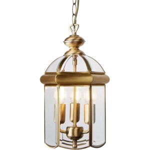 Searchlight Antique Brass 3-Light Ceiling Lantern - E14 Searchlight Antique Brass 3-Light Ceiling Lantern - E14
