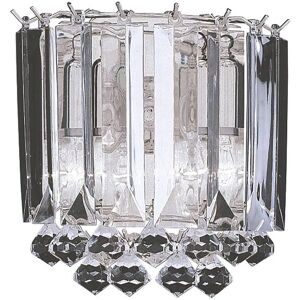 Searchlight Sigma Wall Light - Chrome, E14, 2 Lights Searchlight Sigma Wall Light - Chrome, E14, 2 Lights