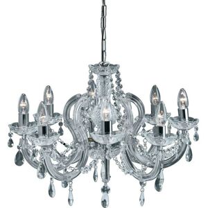 Searchlight Marie Therese 8 Light Crystal Chandelier - Chrome Finish Searchlight Marie Therese 8 Light Crystal Chandelier - Chrome Finish