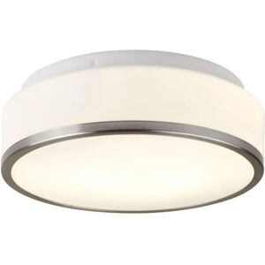Searchlight Discs 28cm Satin Silver Bathroom Ceiling Light Searchlight Discs 28cm Satin Silver Bathroom Ceiling Light