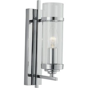 Searchlight Lighting Searchlight Milo - 1 Light Glass Shade Candle Wall Light Chrome - Wall Light Searchlight Lighting Searchlight Milo - 1 Light Glass Shade Candle Wall Light Chrome - Wall Light