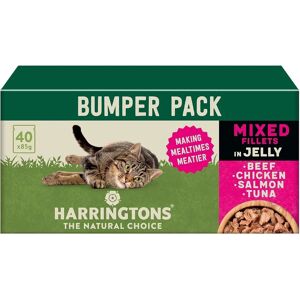Harringtons Grain Free Mixed Selection in Jelly Wet Cat food - Beef, Chicken, Salmon & Tuna - Wet Cat Food Harringtons Grain Free Mixed Selection in Jelly Wet Cat food - Beef, Chicken, Salmon & Tuna - Wet Cat Food