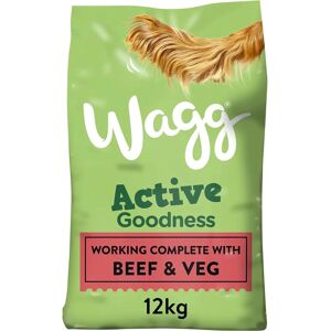 Wagg Active Goodness Complete Rich in Beef & Veg 12kg - Dry Dog Food Wagg Active Goodness Complete Rich in Beef & Veg 12kg - Dry Dog Food