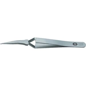 CK Tools T2349 Stainless Steel Cross Pattern Tweezer - 120mm - Tweezers CK Tools T2349 Stainless Steel Cross Pattern Tweezer - 120mm - Tweezers