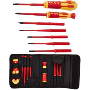 CK Tools T4925 VDE Interchangeable Slim Bladed Screwdriver Set - Safety Certified CK Tools T4925 VDE Interchangeable Slim Bladed Screwdriver Set - Safety Certified