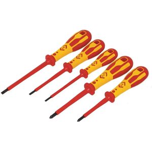 CK Tools T49183D Dextro VDE Screwdriver Set - Slotted & PZD CK Tools T49183D Dextro VDE Screwdriver Set - Slotted & PZD