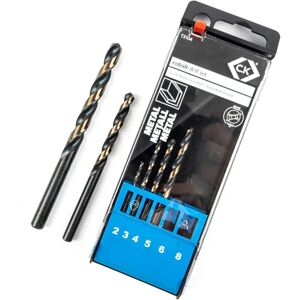 C.K T3104 Cobalt Drill Bit Set - Multi-purpose 6 pcs C.K T3104 Cobalt Drill Bit Set - Multi-purpose 6 pcs