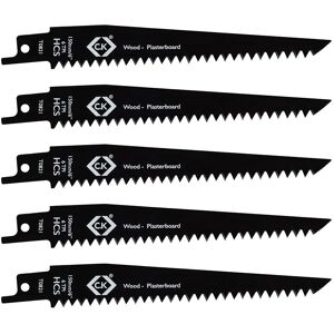C.K MAGMA T0821 Reciprocating Saw Blades - 5 Pack, 6 TPI C.K MAGMA T0821 Reciprocating Saw Blades - 5 Pack, 6 TPI