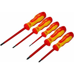 CK Tools T4729 Triton XLS VDE Insulated Screwdriver Set 5 Piece Slotted Pozi CK Tools T4729 Triton XLS VDE Insulated Screwdriver Set 5 Piece Slotted Pozi