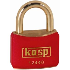 Kasp K12440REDD Brass Padlock - 40mm - Brass Shackle - Red - Padlock Kasp K12440REDD Brass Padlock - 40mm - Brass Shackle - Red - Padlock