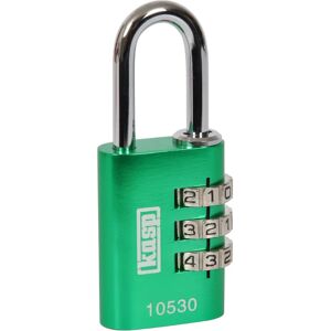 Serrure à combinaison en aluminium Kasp K10530GRED - 30mm Vert - Publicité Serrure à combinaison en aluminium Kasp K10530GRED - 30mm Vert - Publicité