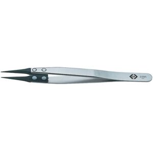 C.K T2391 CarbofibESD Tweezer - Tweezers - 130mm C.K T2391 CarbofibESD Tweezer - Tweezers - 130mm