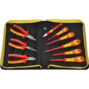 CK Tools CK T5953 VDE Pliers & Screwdrivers Kit - 10 Piece Electrician Set CK Tools CK T5953 VDE Pliers & Screwdrivers Kit - 10 Piece Electrician Set