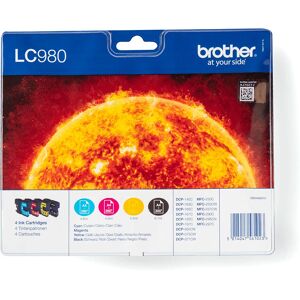 Brother LC-980VALBP Multi Pack Ink Cartridge - Black, Cyan, Magenta, Yellow Brother LC-980VALBP Multi Pack Ink Cartridge - Black, Cyan, Magenta, Yellow