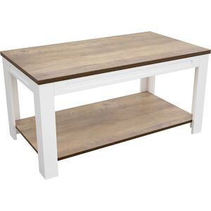 AVF - Whitesands - Satin White Wood - 90x50cm - Coffee Table AVF - Whitesands - Satin White Wood - 90x50cm - Coffee Table