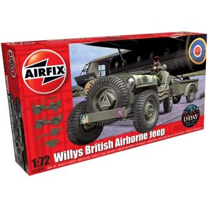 Airfix Willys Jeep Modelbouwset - Schaal 1:72 Militair Voertuig Airfix Willys Jeep Modelbouwset - Schaal 1:72 Militair Voertuig