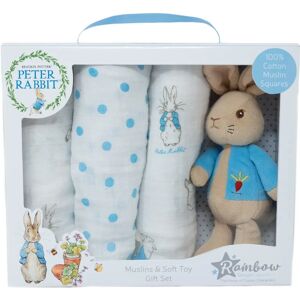Beatrix Potter Peter Rabbit Soft Toy & 3 Muslin Squares Gift Set - Gift Set Beatrix Potter Peter Rabbit Soft Toy & 3 Muslin Squares Gift Set - Gift Set