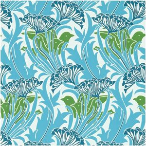 Morris & Co Tapete Laceflower - Garden Green/ Lagoon - Tapete Morris & Co Tapete Laceflower - Garden Green/ Lagoon - Tapete