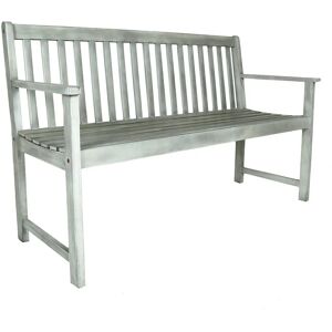Charles Bentley FSC Acacia White Washed 2 Seater Garden Bench Charles Bentley FSC Acacia White Washed 2 Seater Garden Bench