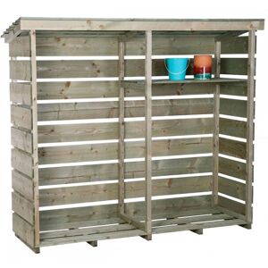 Charles Bentley FSC Nordic Spruce Wood Double Log Store - Heavy Duty Charles Bentley FSC Nordic Spruce Wood Double Log Store - Heavy Duty