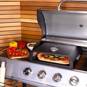 Charles Bentley - BBQ Pizza Box With Thermometer - 41.5 x 36.3 x 12.1 cm - Boîte à pizza - Publicité Charles Bentley - BBQ Pizza Box With Thermometer - 41.5 x 36.3 x 12.1 cm - Boîte à pizza - Publicité