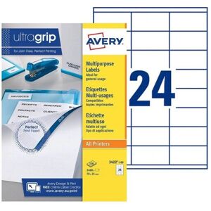 Avery Model 3422-100 White Printing Paper - Printing Paper Avery Model 3422-100 White Printing Paper - Printing Paper