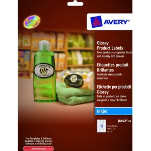 Avery J8102 - Ovális tintasugaras címkék 63,5x42,3mm - Címke Avery J8102 - Ovális tintasugaras címkék 63,5x42,3mm - Címke
