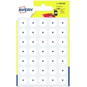 Avery Modèle - Étiquettes Rondes Permanentes - 140 pcs Avery Modèle - Étiquettes Rondes Permanentes - 140 pcs