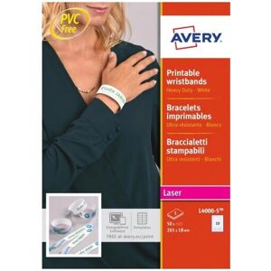 Avery L4000-5 Etiquetas adhesivas blancas para impresora - Tipo de impresora Avery L4000-5 Etiquetas adhesivas blancas para impresora - Tipo de impresora