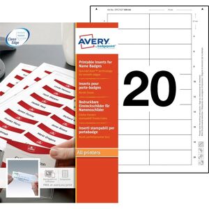 Avery - CF200 - White - Non-adhesive - Printer label Avery - CF200 - White - Non-adhesive - Printer label