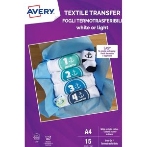 Avery A4 Transferpapier - 15 Blätter Avery A4 Transferpapier - 15 Blätter