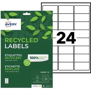 Avery LR7159-15 Étiquettes Autoadhésives Rectangulaires Blanches - Étiquette - Publicité Avery LR7159-15 Étiquettes Autoadhésives Rectangulaires Blanches - Étiquette - Publicité