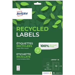 Avery LR7173-15 Étiquettes auto-adhésives blanches - 150 - Publicité Avery LR7173-15 Étiquettes auto-adhésives blanches - 150 - Publicité