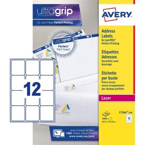 Avery White Self-Adhesive Labels - 3000 pcs - Labels for Mailing & Addressing Avery White Self-Adhesive Labels - 3000 pcs - Labels for Mailing & Addressing