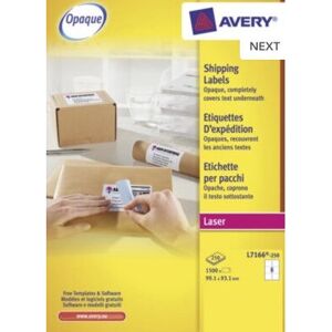 Avery L7166-250 White Labels - Self-Adhesive, 1500 pcs Avery L7166-250 White Labels - Self-Adhesive, 1500 pcs