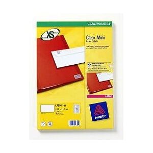 Avery L7553-25 Self-Adhesive Transparent Labels - 1200 pcs Avery L7553-25 Self-Adhesive Transparent Labels - 1200 pcs