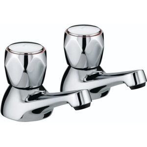 Bristan Club Bath Taps Chrome - Hot & Cold Pair - Bath Taps Bristan Club Bath Taps Chrome - Hot & Cold Pair - Bath Taps