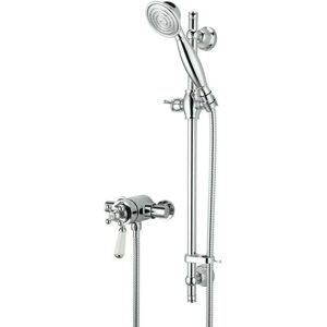 Bristan Regency Thermostatic Shower Round Exposed Dual Control Mini Valve - Shower Bristan Regency Thermostatic Shower Round Exposed Dual Control Mini Valve - Shower