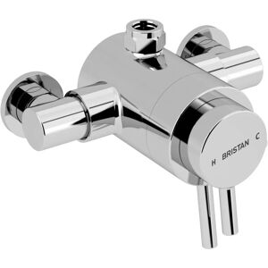 Bristan Prism Exposed Concentric Top Outlet Shower Mixer - Chrome Bristan Prism Exposed Concentric Top Outlet Shower Mixer - Chrome