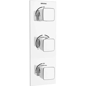 Bristan Cobalt Thermostatic Shower Valve - Recessed Dual Control Bristan Cobalt Thermostatic Shower Valve - Recessed Dual Control