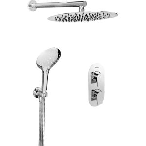 Bristan Hourglass Dual Concealed Mixer Shower - Shower Kit & Fixed Head Bristan Hourglass Dual Concealed Mixer Shower - Shower Kit & Fixed Head