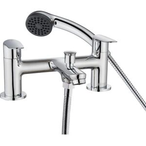 Bristan Opus Chrome Deck Mounted Bath Shower Mixer - Shower Head & Hose Bristan Opus Chrome Deck Mounted Bath Shower Mixer - Shower Head & Hose